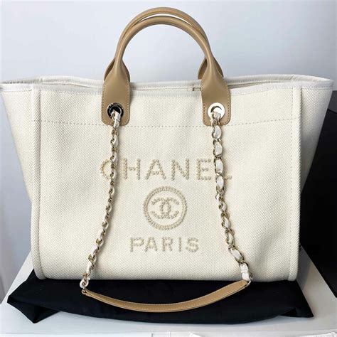 chanel ecru bag